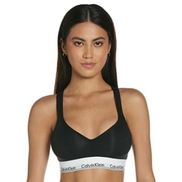 Calvin Klein Damen Bustier Bralette Lift BH, Schwarz (Black 001), M(89-94 cm) - 1