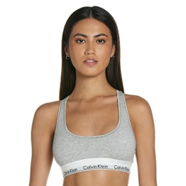 Calvin Klein Damen Bustier Dreieck BH Modern Cotton - Bralette, Grau (Grey Heather 020), S - 1