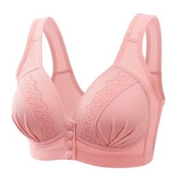 Damen Büstenhalter Dessous Ohne Bügel EIN Stück Sexy Push Up BH Übergröße Sport BH Frontverschluss Textured Bralette BHS Teenager Mädchen Bequemer Atmungsaktive BH Bra Unterwäsche - 1