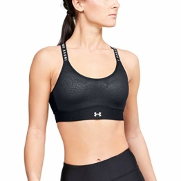 Under Armour Damen Limitless Mid Sports Bra BH, Schwarz (001)/Weiß, Medium - 1